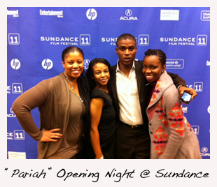 Aasha Davis and castmates "Pariah" Premiere Sundance